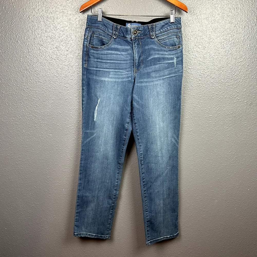 Democracy Ab Solution Womens size 10 Straight Leg Jeans Medium Wash